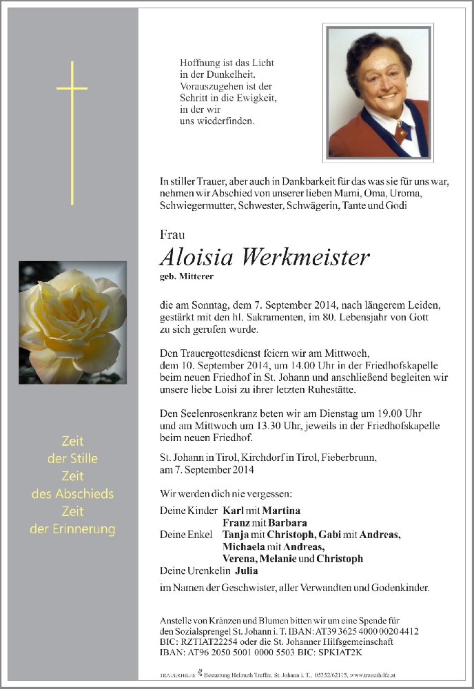 Aloisia Werkmeister
