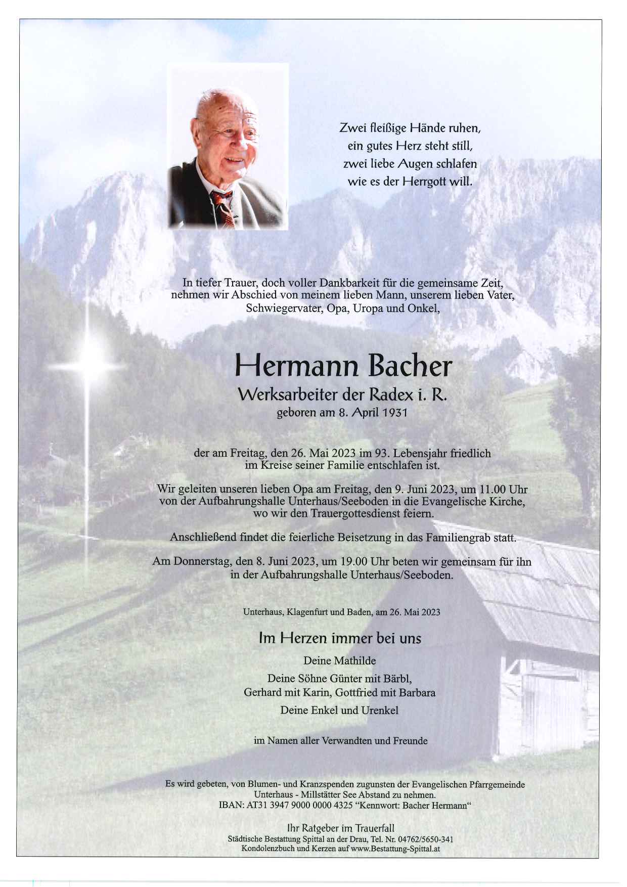 Hermann  Bacher 