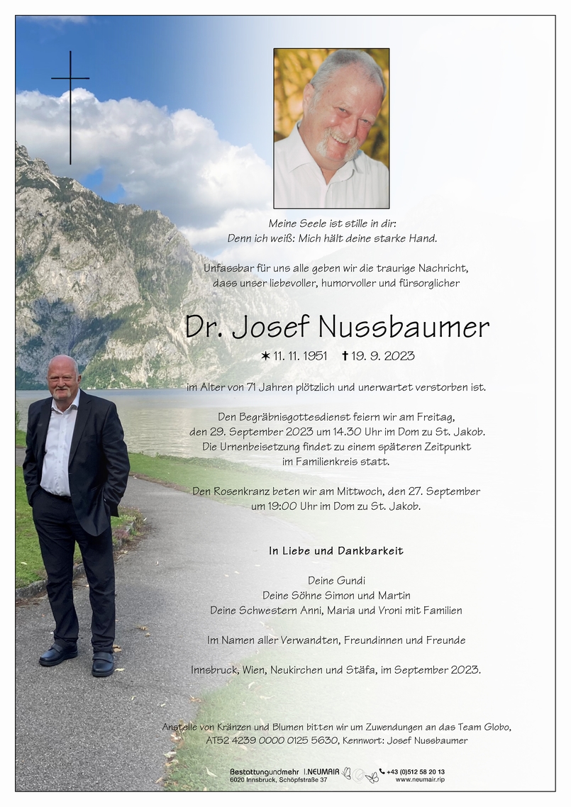 Dr. Josef Nussbaumer