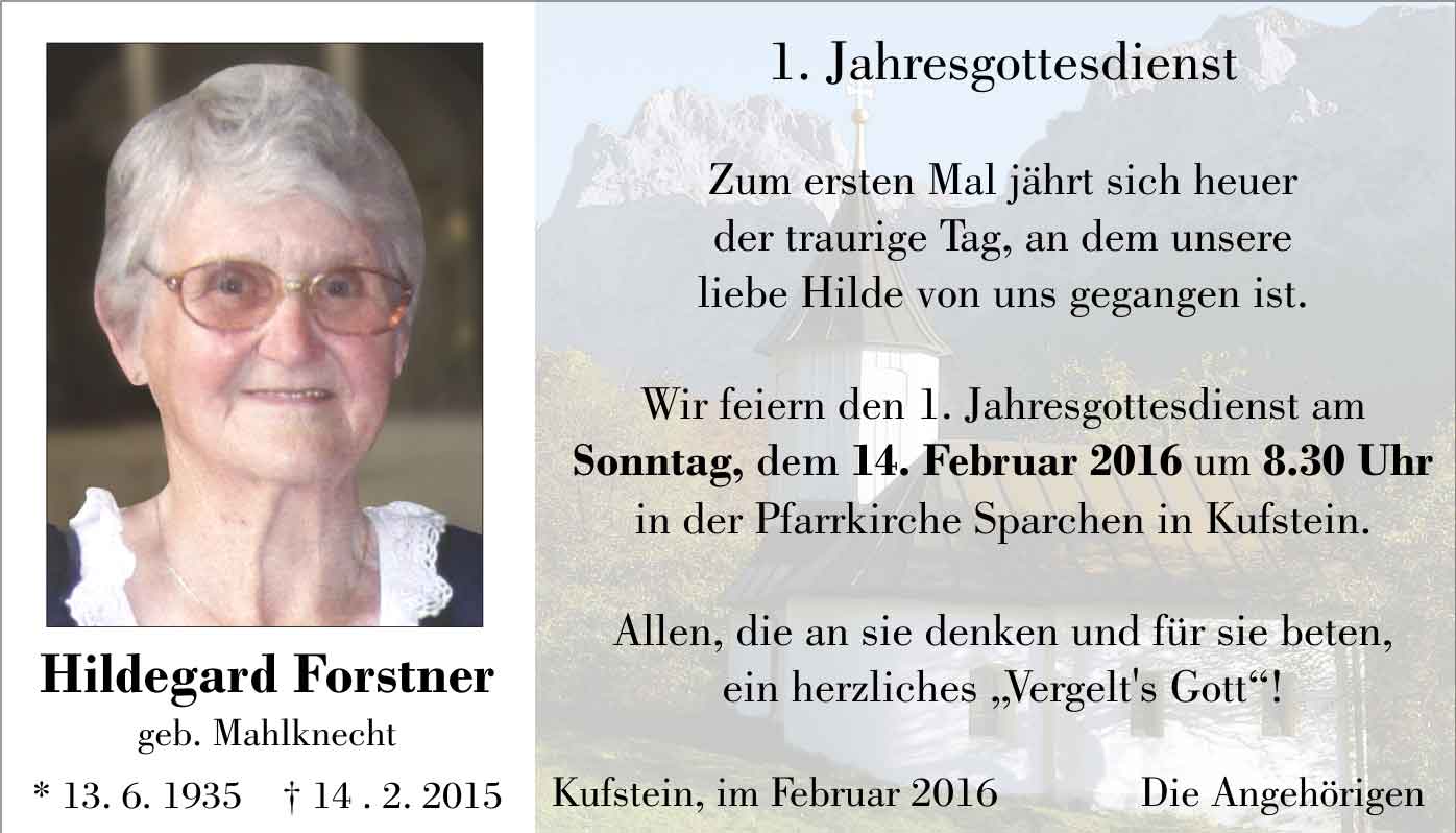 Hildegard Forstner