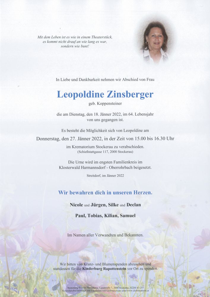 Leopoldine Zinsberger