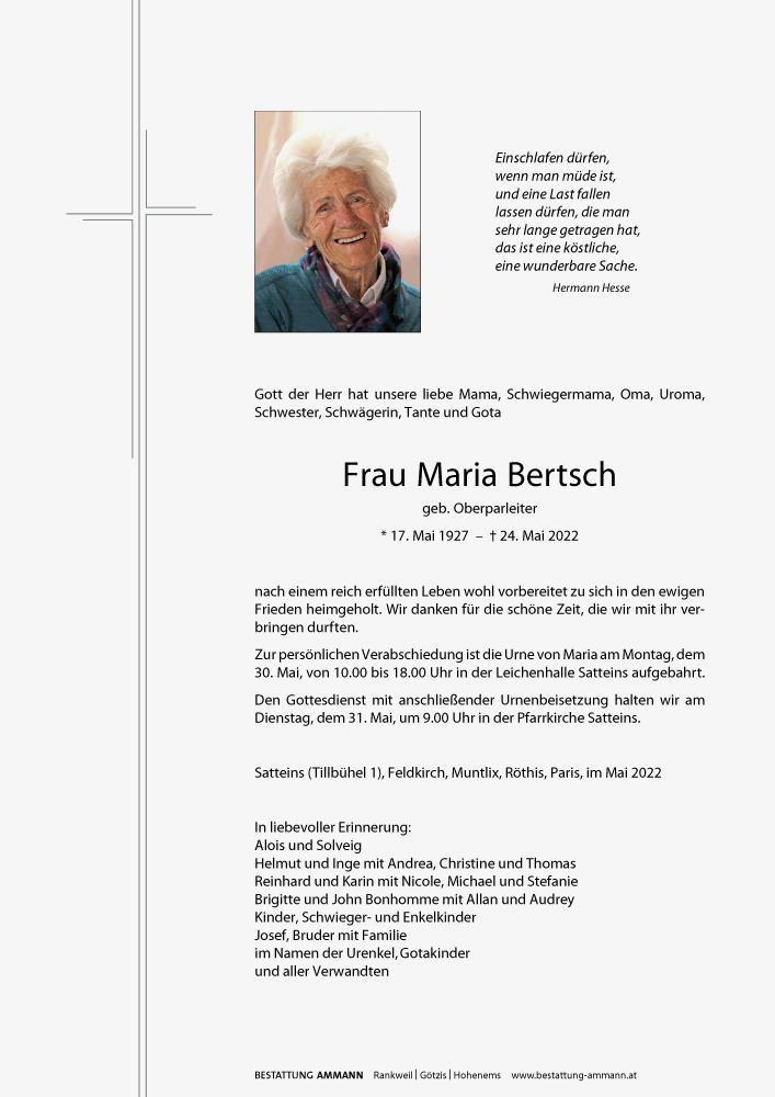 Maria Bertsch