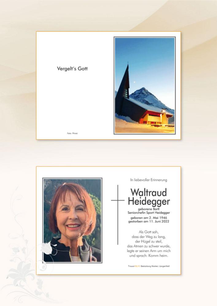 Waltraud  Heidegger