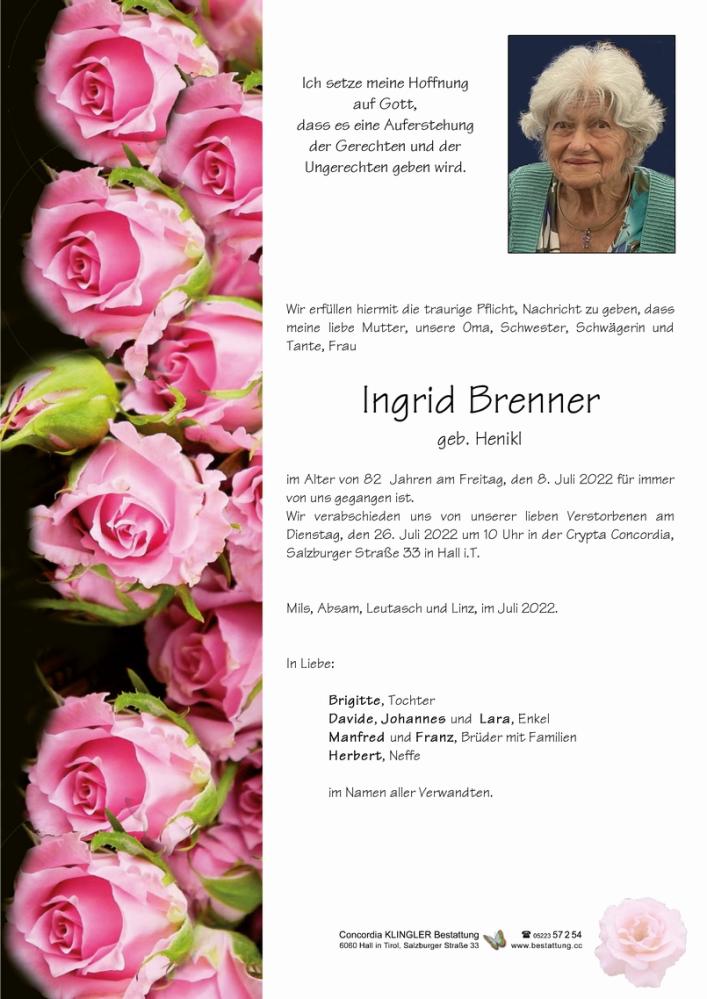 Ingrid Brenner