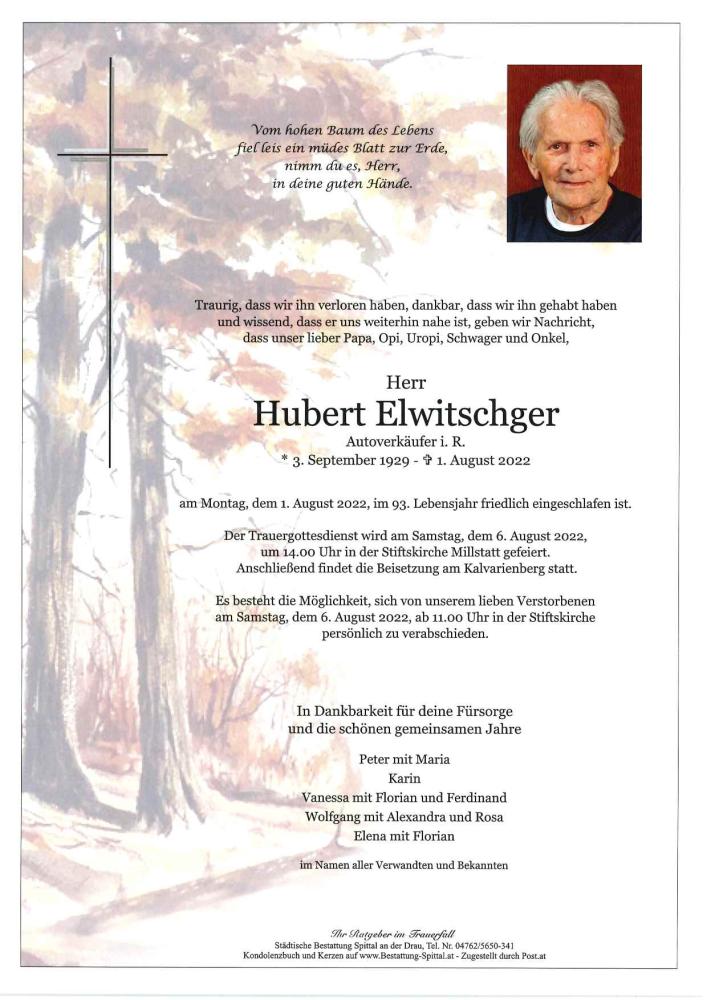 Hubert Elwitschger
