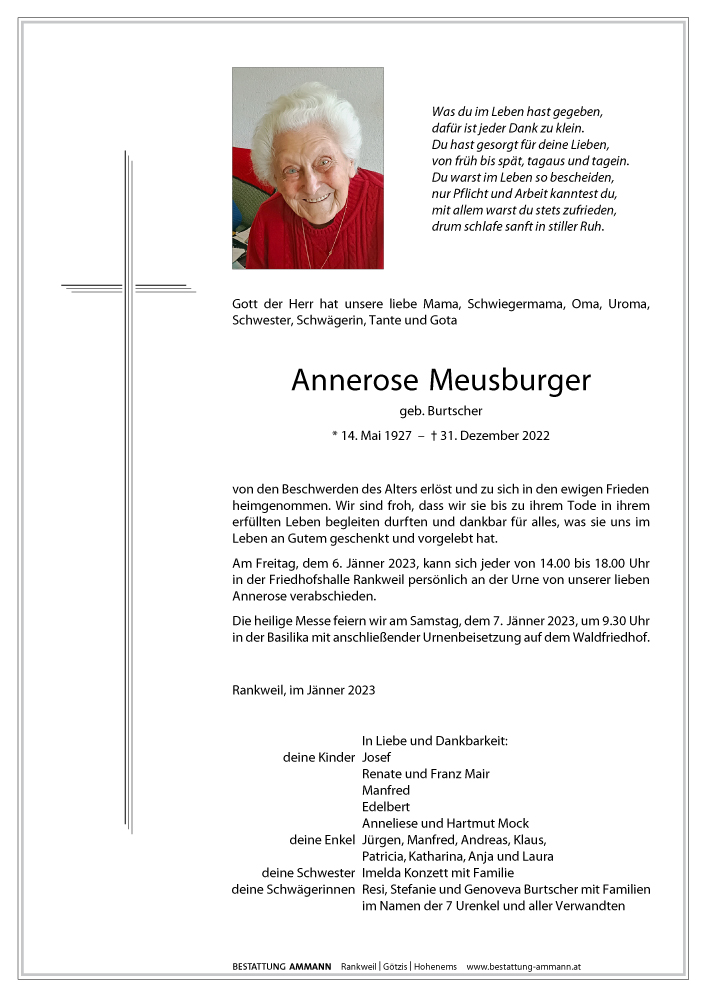 Todesanzeige Trauerhilfe abschied GesmbH