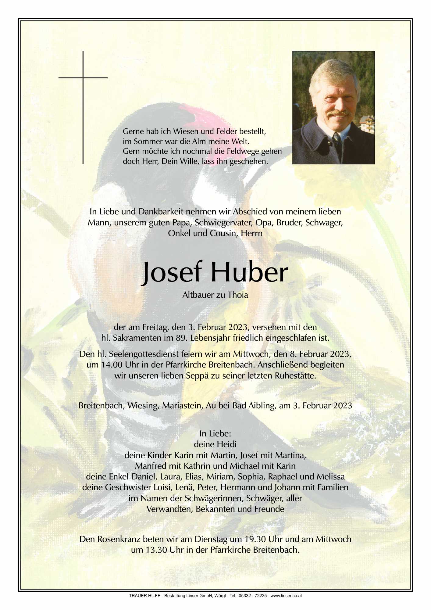 Todesanzeige Trauerhilfe abschied GesmbH