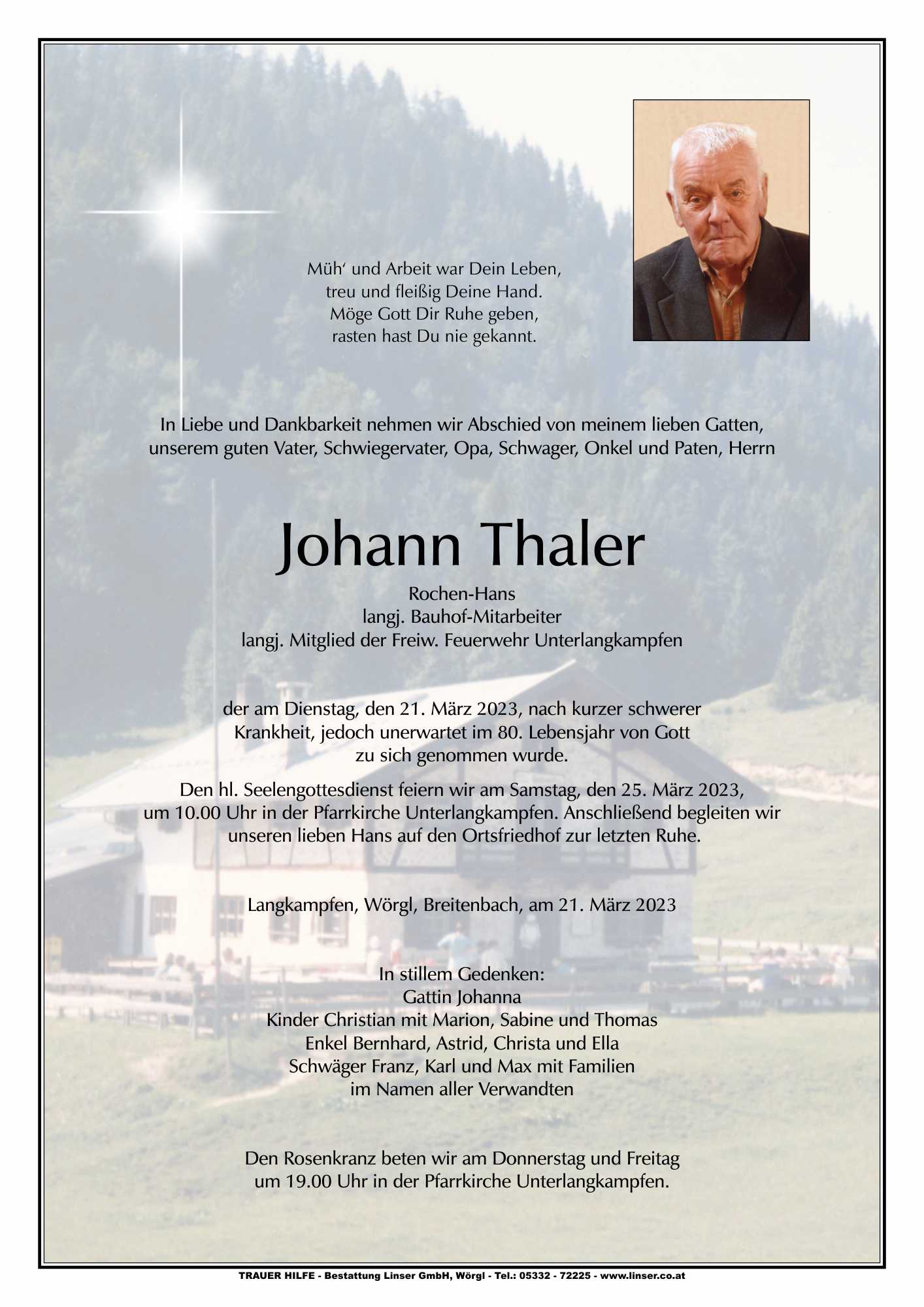 Johann Thaler