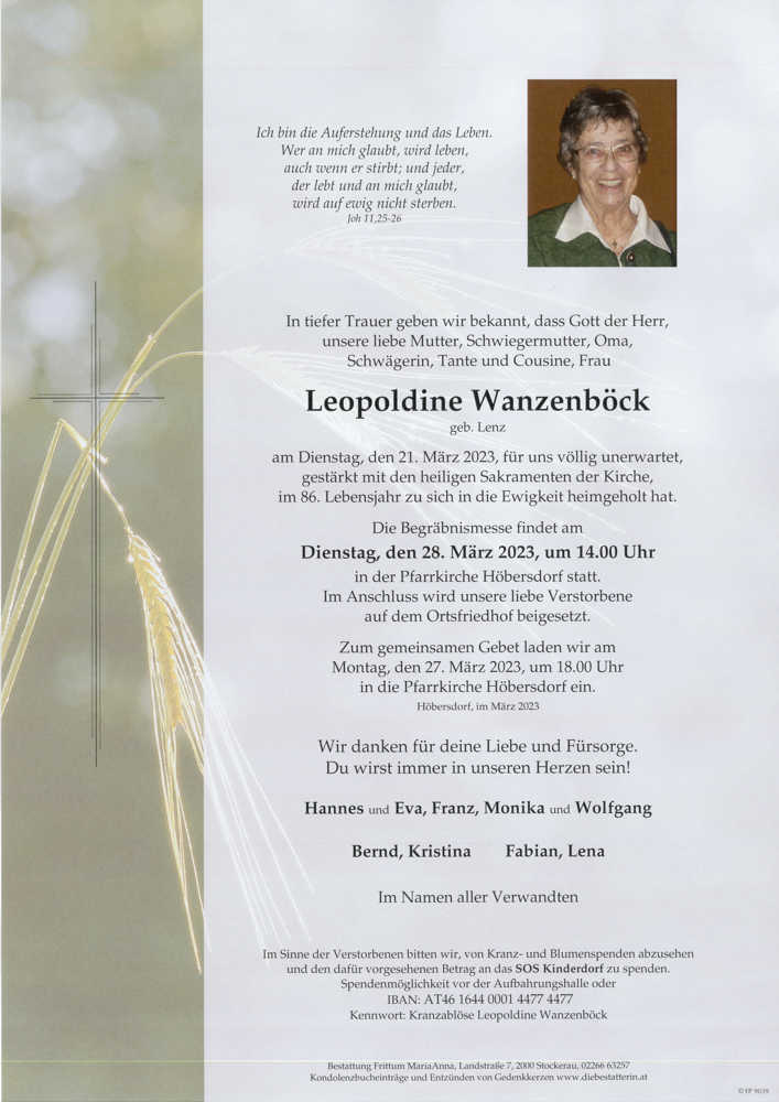 Leopoldine Wanzenböck