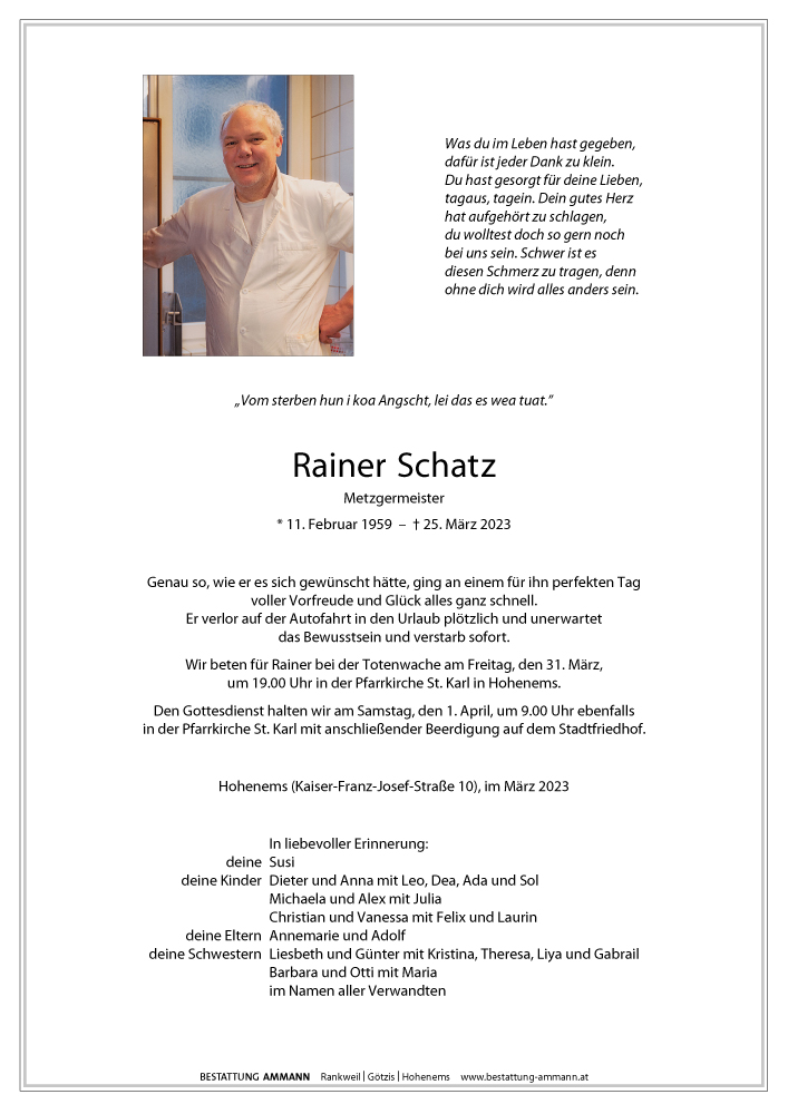 Rainer Schatz