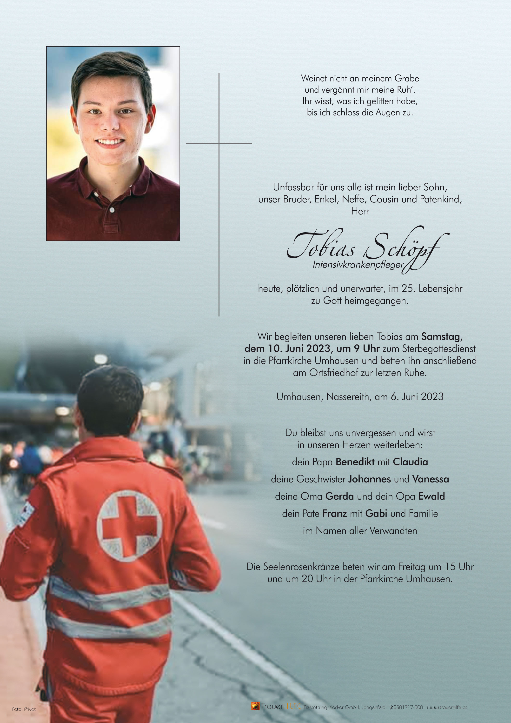 Todesanzeige Trauerhilfe Abschied GesmbH