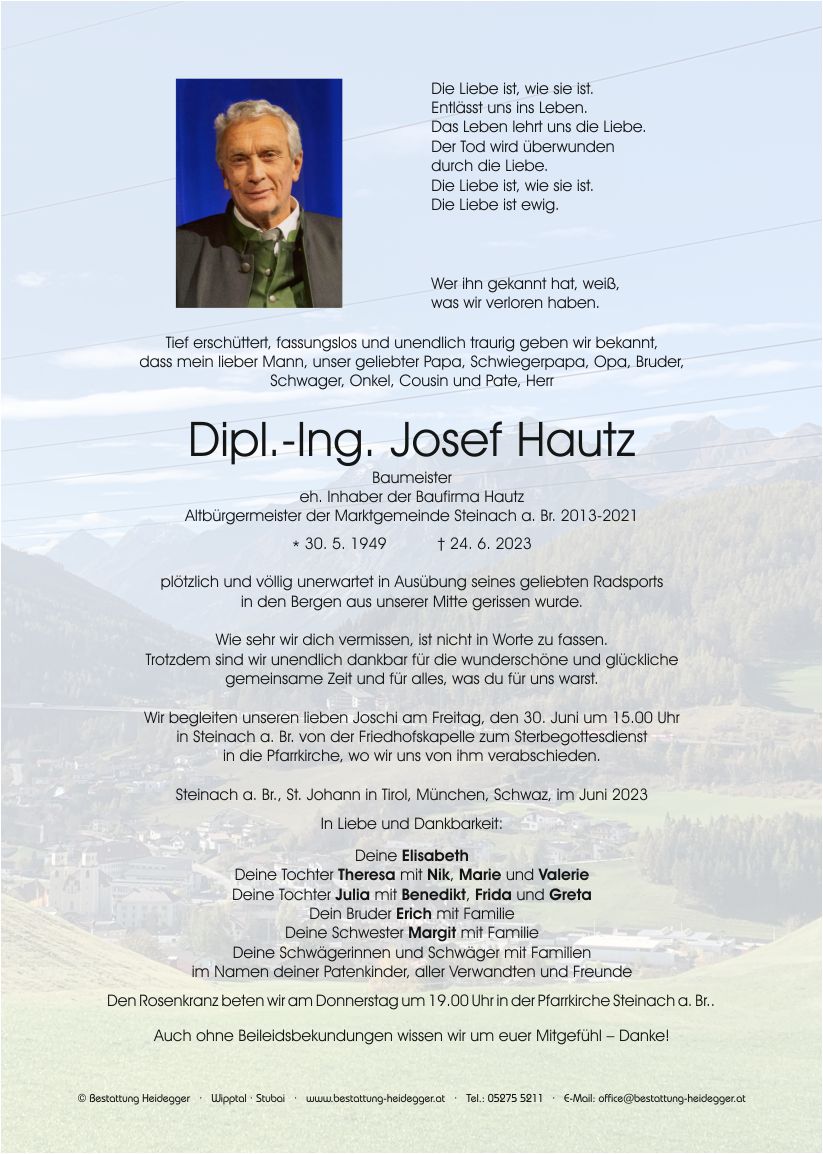 Todesanzeige - Trauerhilfe – abschied GesmbH