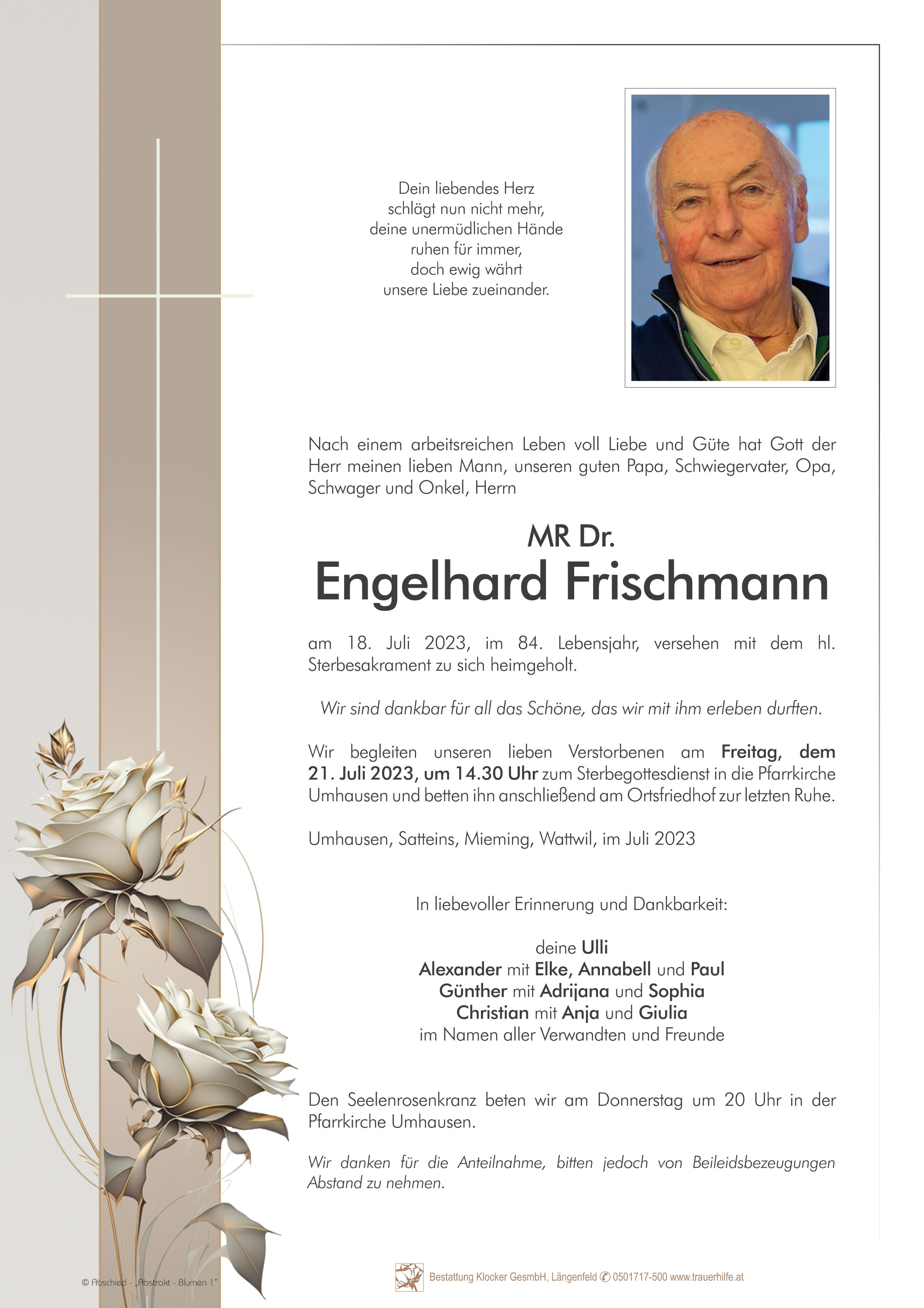 MR Dr. Engelhard Frischmann