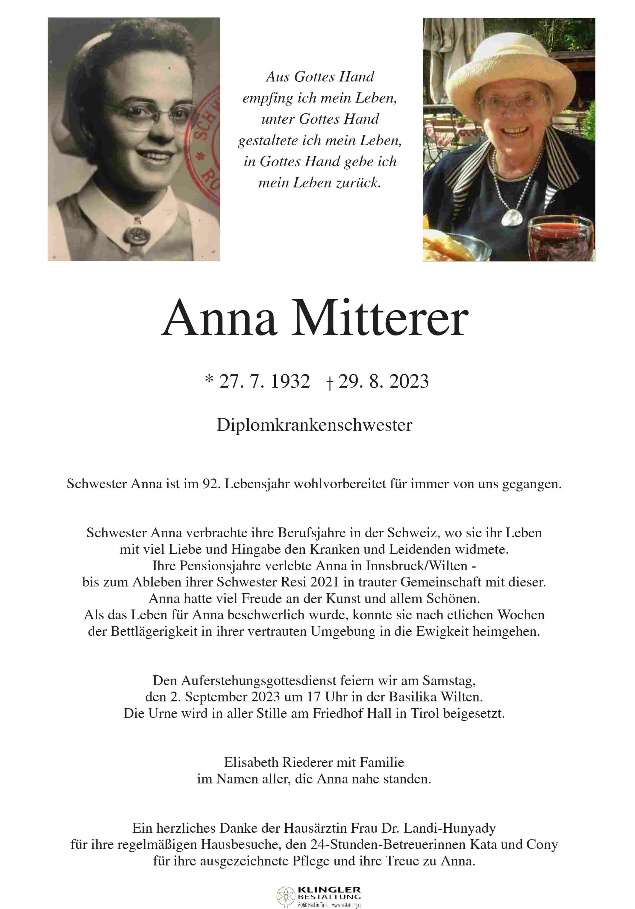 Anna Mitterer
