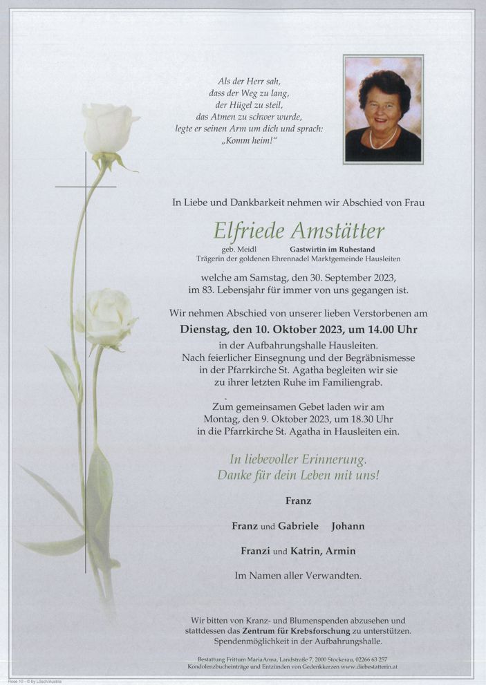 Elfriede  Amstätter