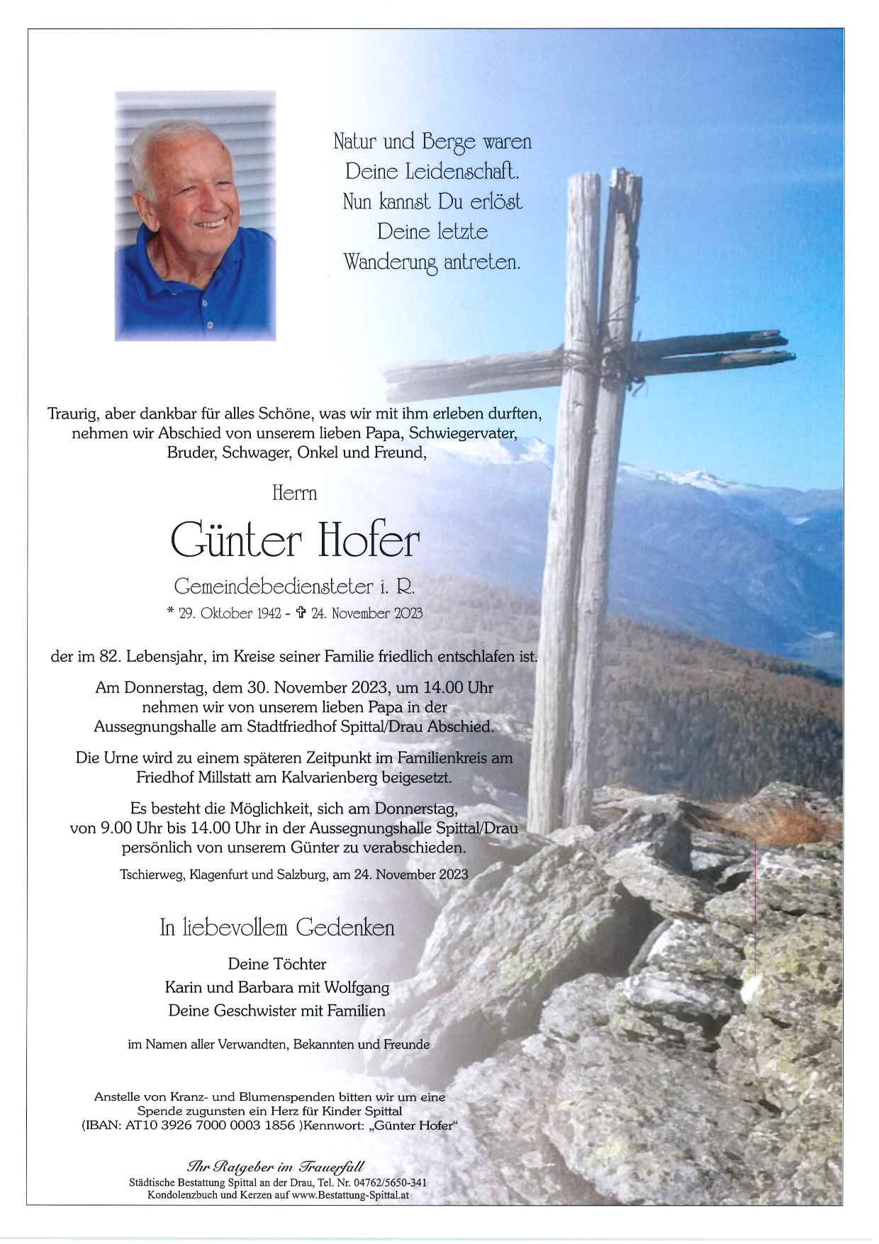 Todesanzeige Trauerhilfe abschied GesmbH