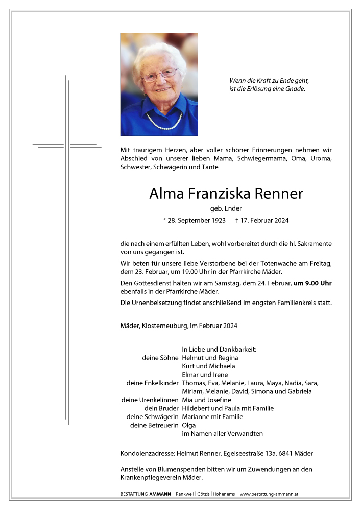 Alma Franziska Renner