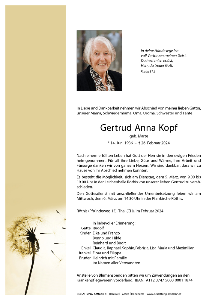 Gertrud Anna Kopf