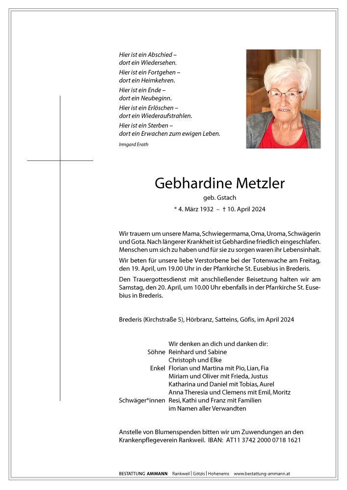 Gebhardine Metzler