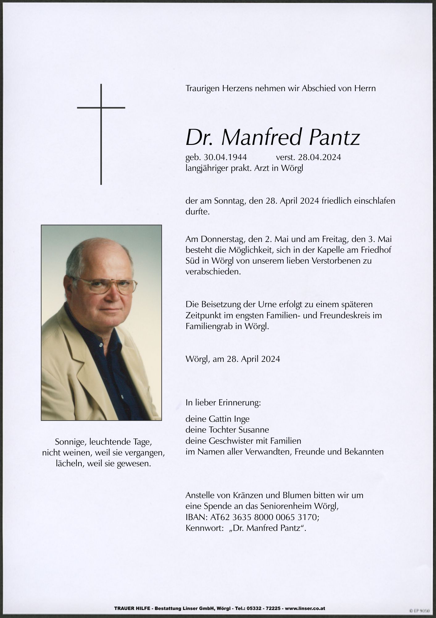 Dr. Manfred  Pantz