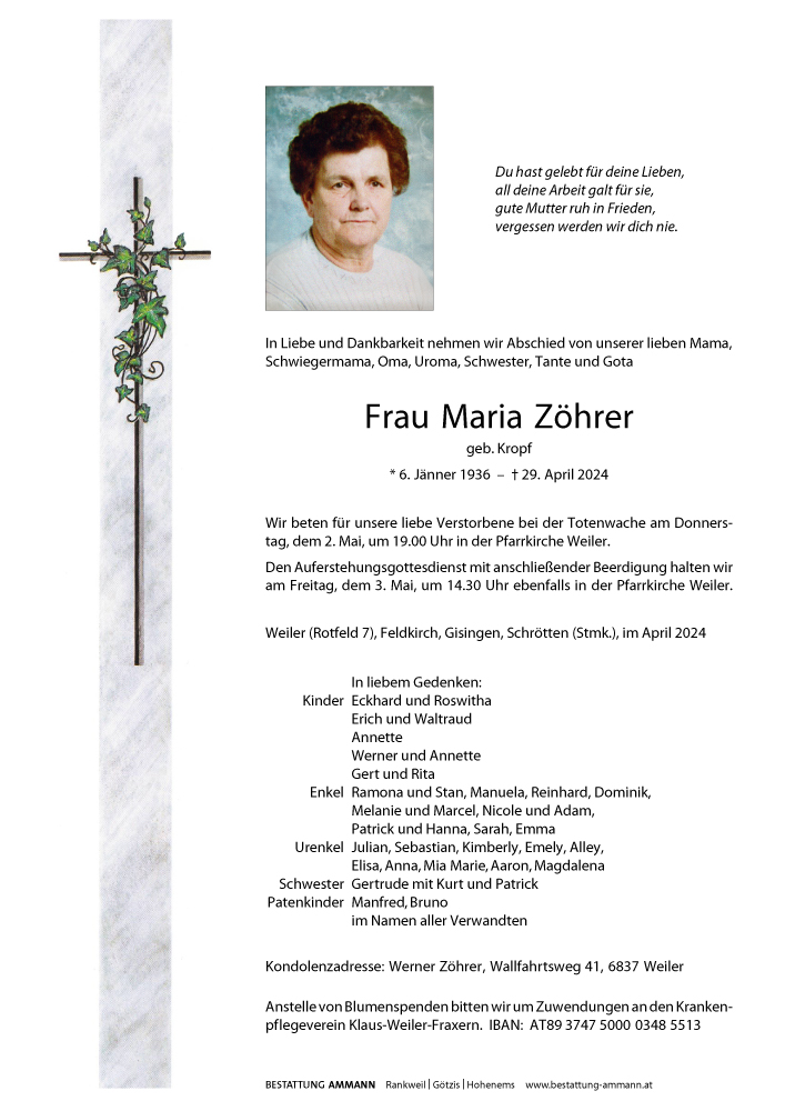 Maria Zöhrer