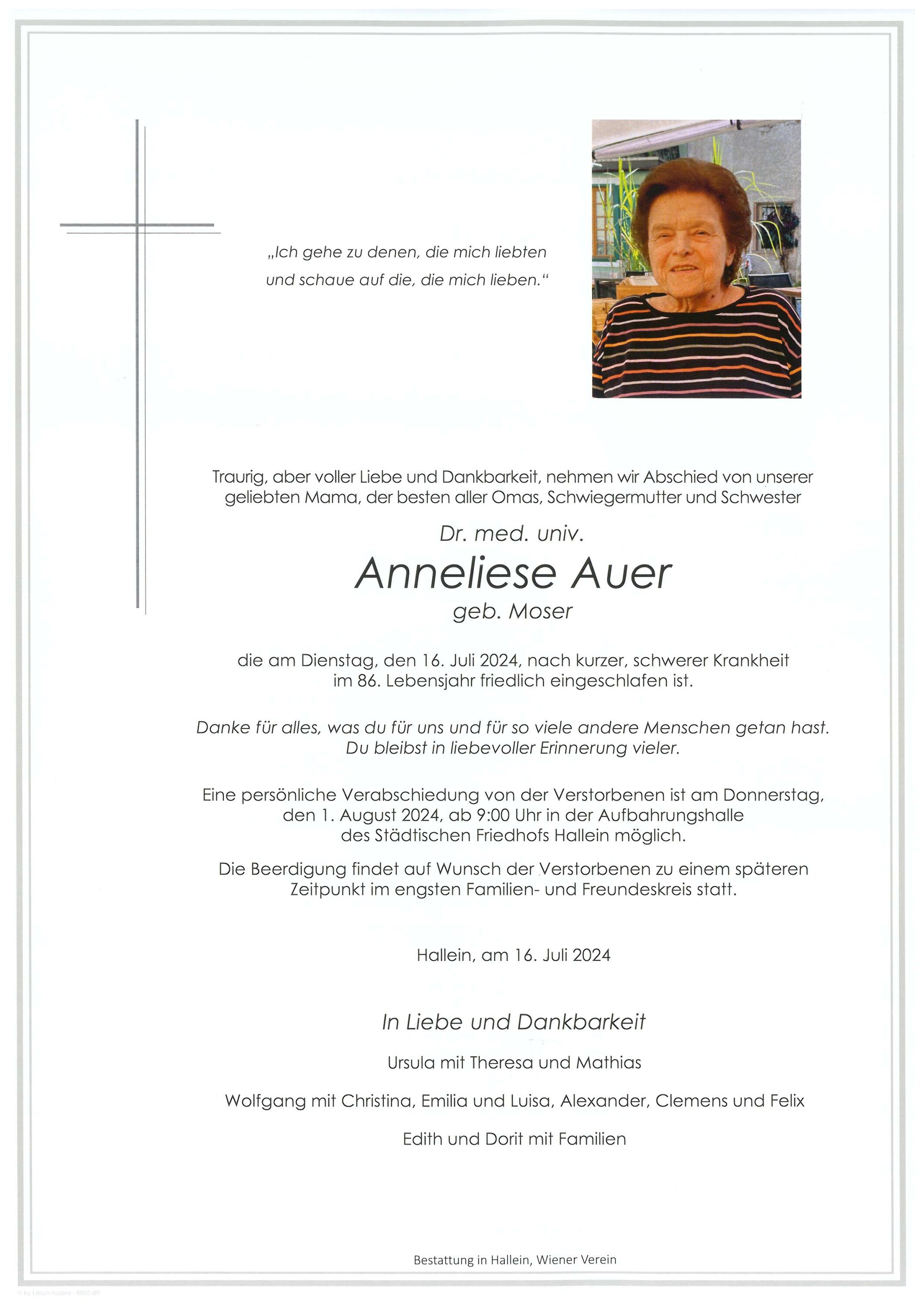 Dr. med. univ. Anneliese Auer