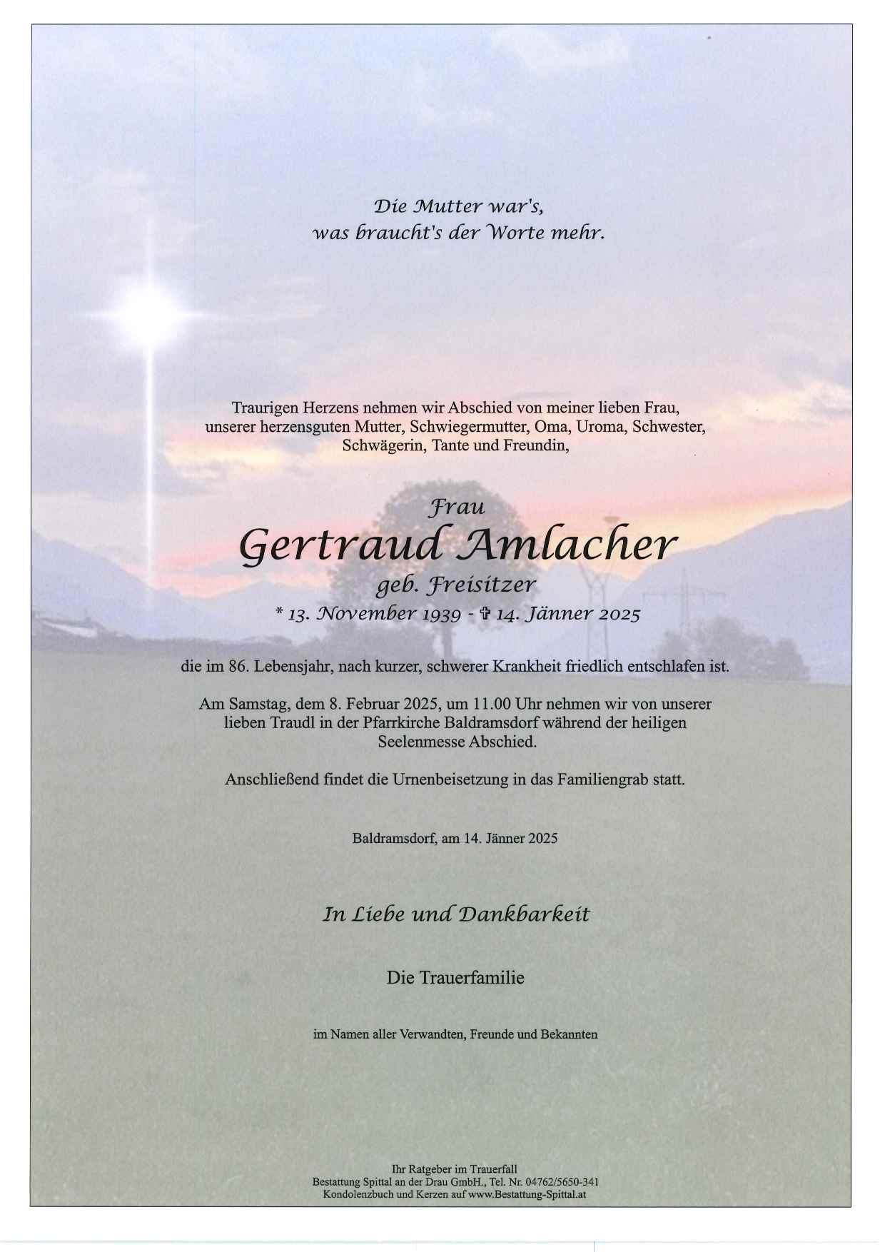 Gertraud  Amlacher