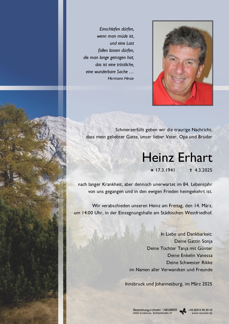 Heinz Erhart