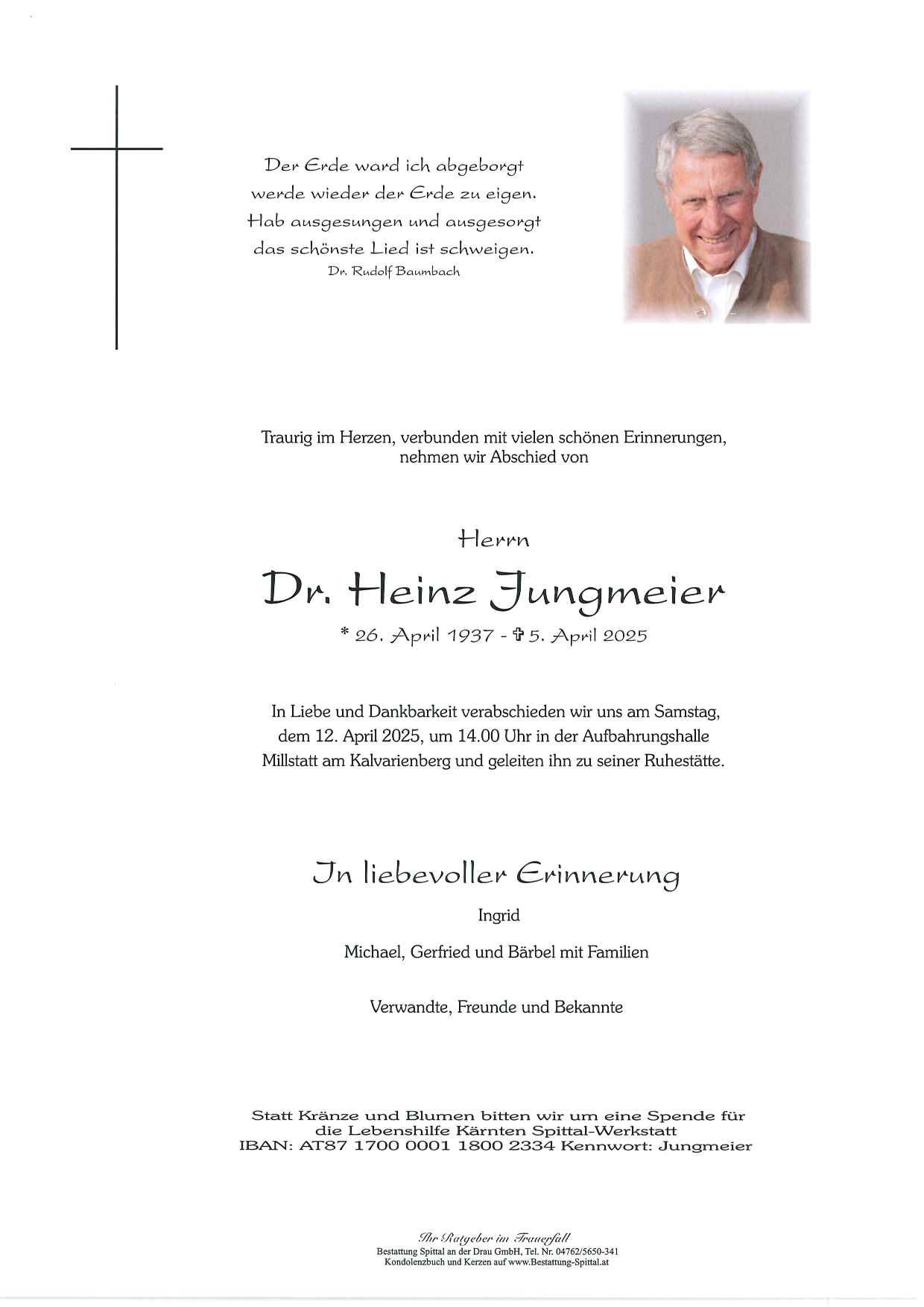 Dr. Heinz Jungmeier