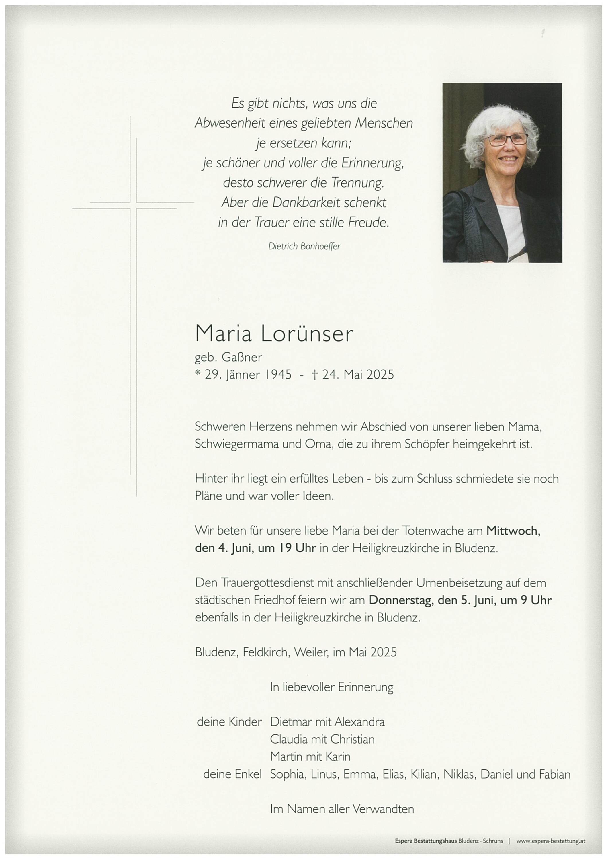 Maria Lorünser