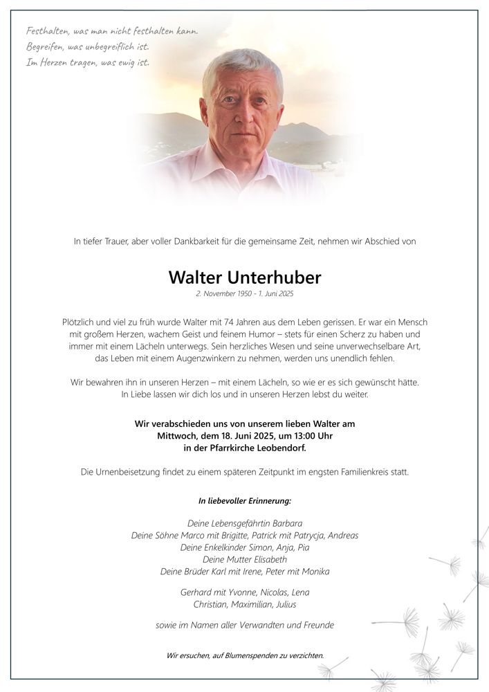 Walter Unterhuber