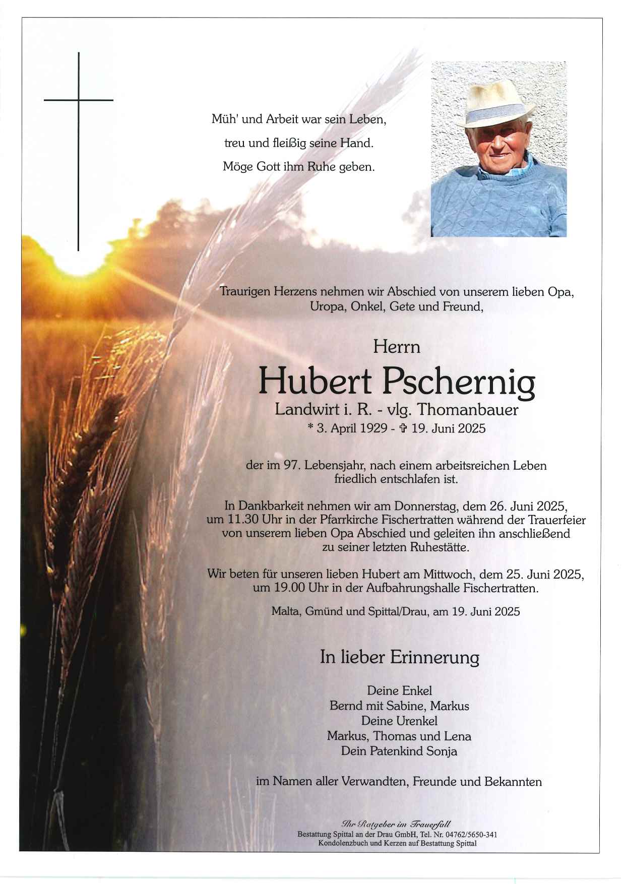 Hubert Pschernig vlg. Thomanbauer