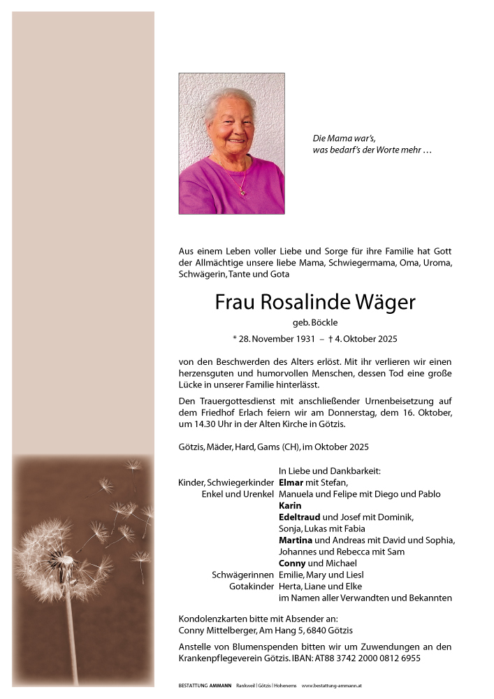 Rosalinde Wäger