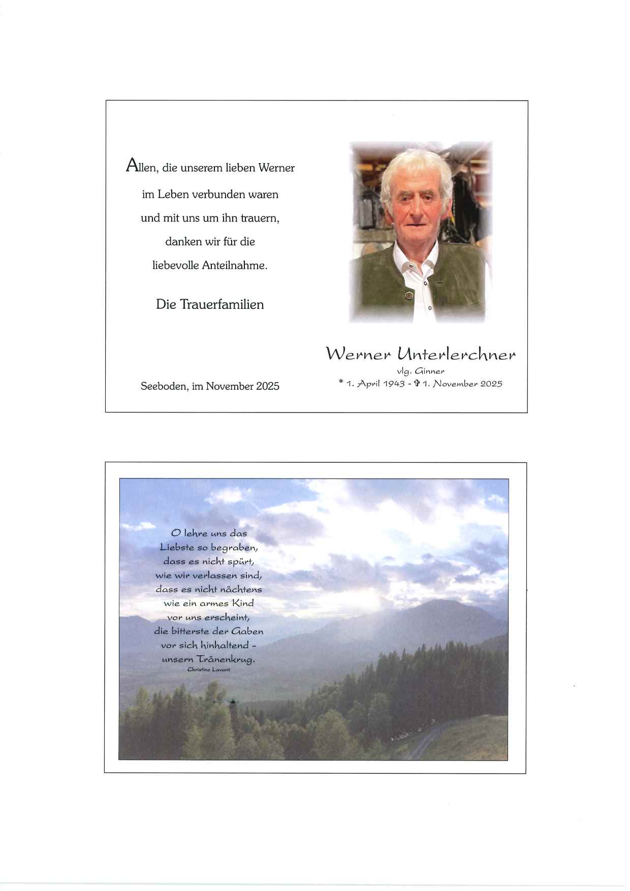 Werner Unterlerchner