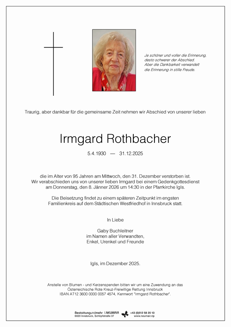 Irmgard Rothbacher
