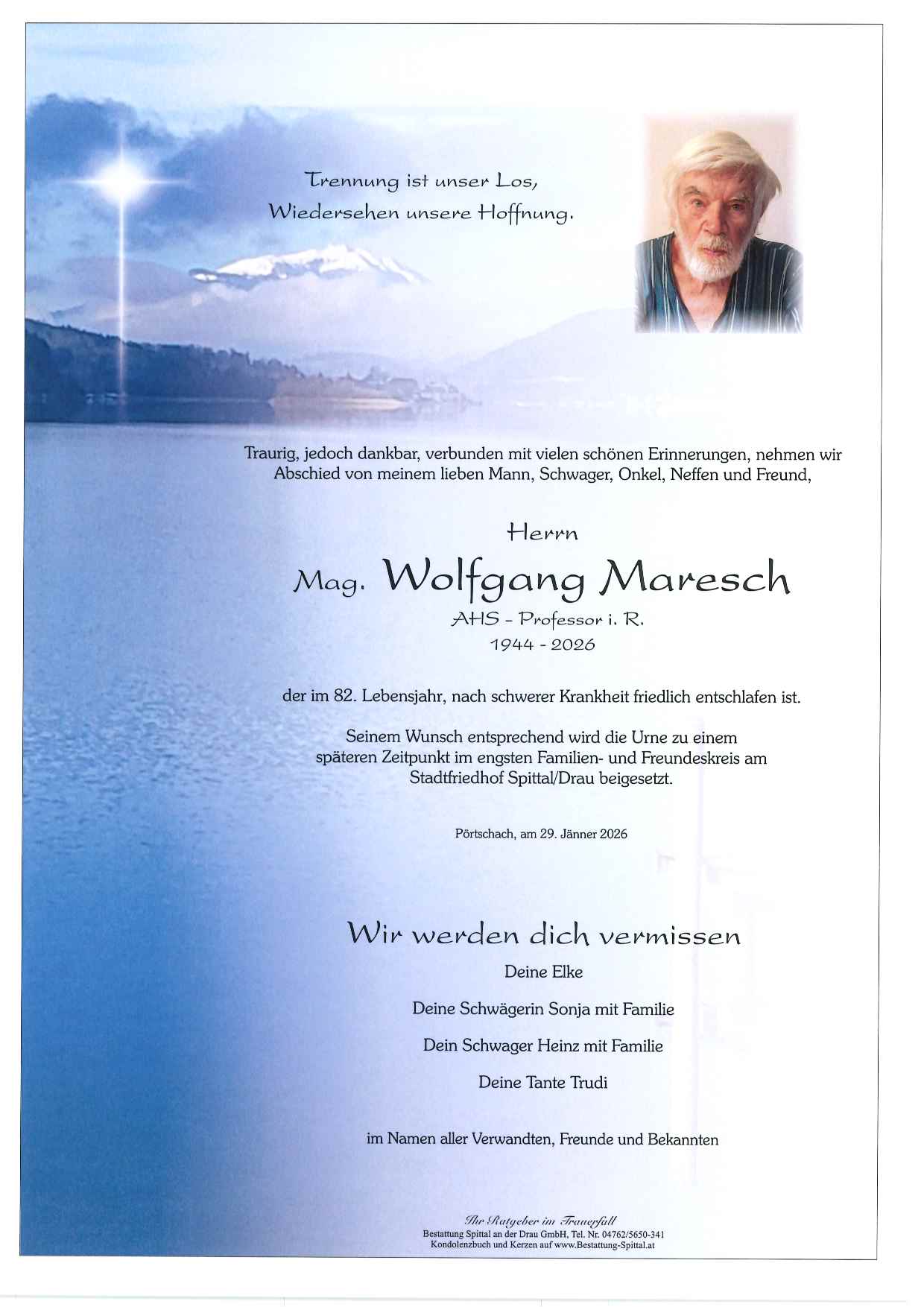 Mag. Wolfgang Maresch