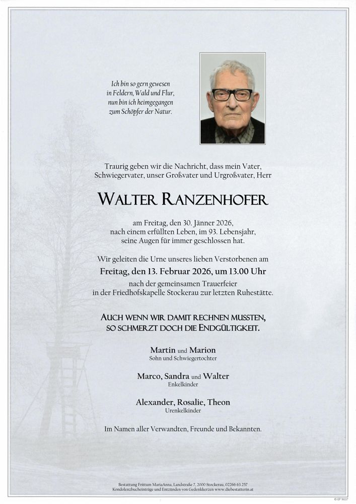 Walter Ranzenhofer