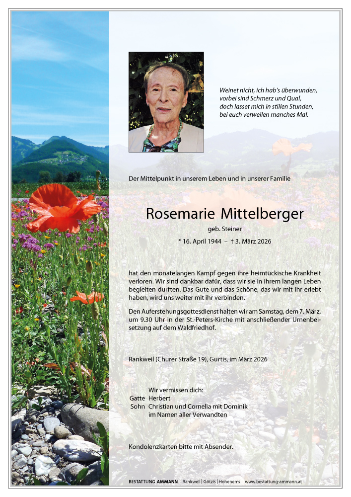 Rosemarie Mittelberger
