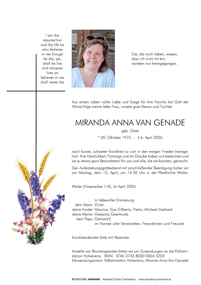 Miranda Anna Van Genade