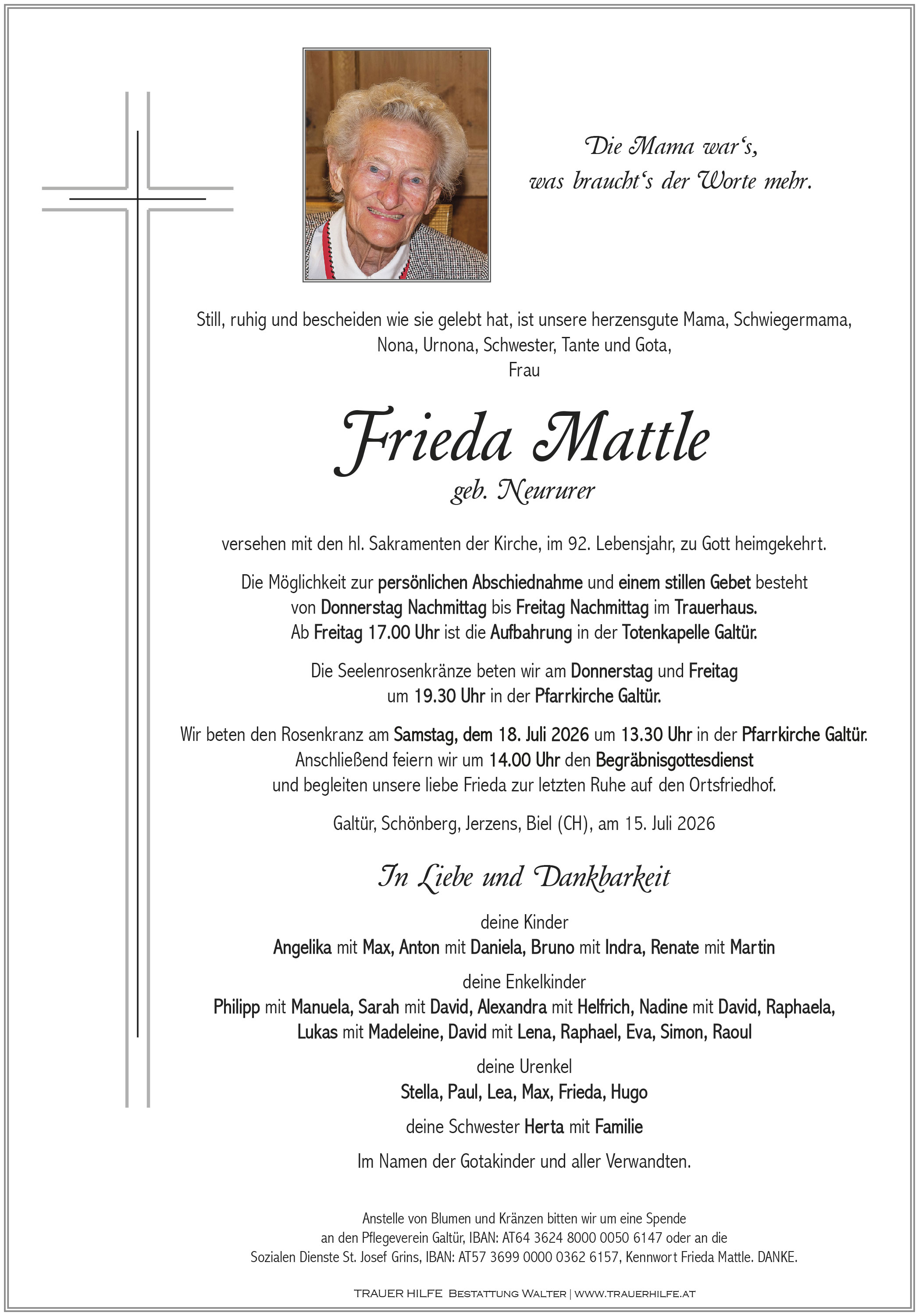 Frieda Mattle