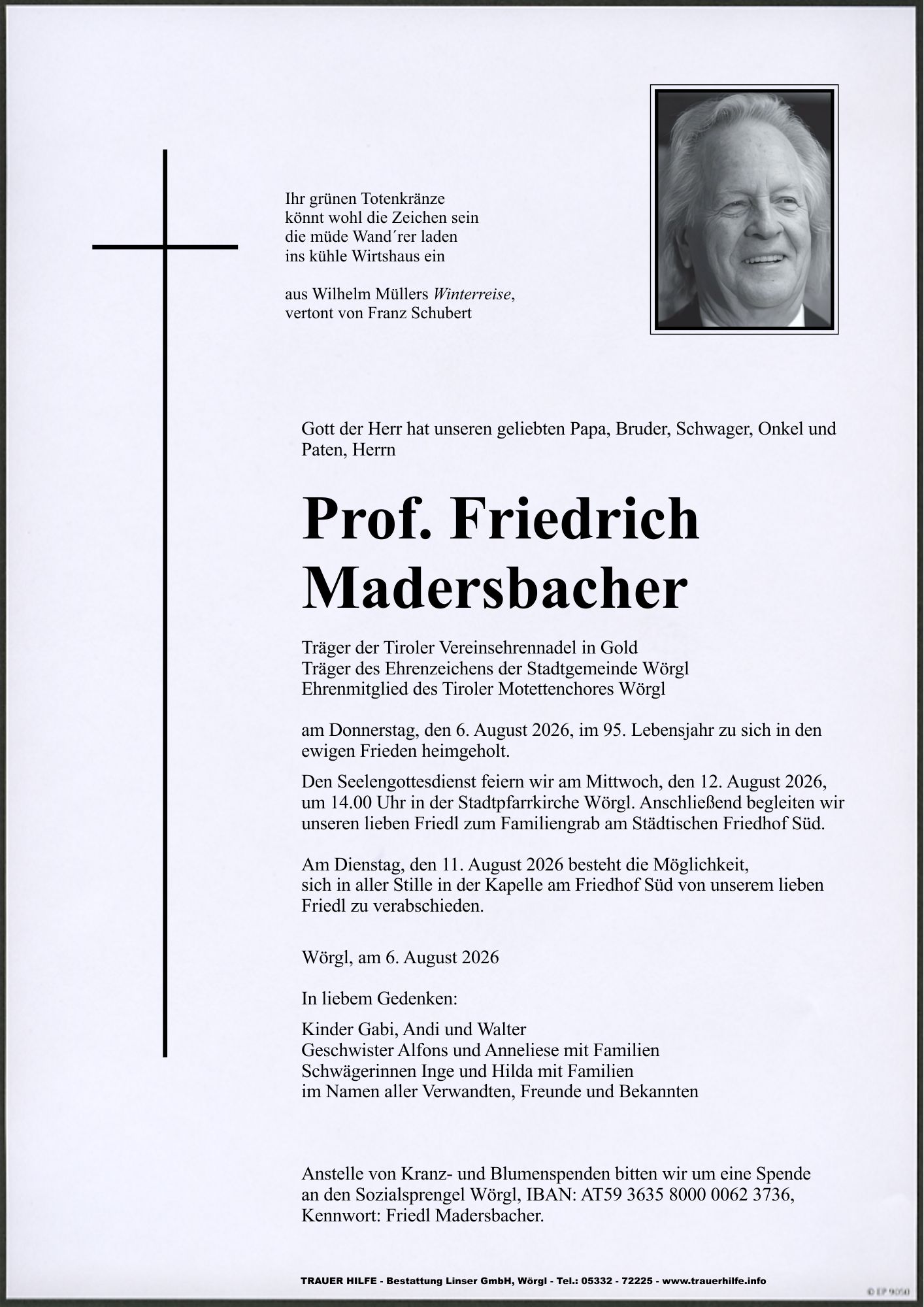 Prof. Friedrich Madersbacher