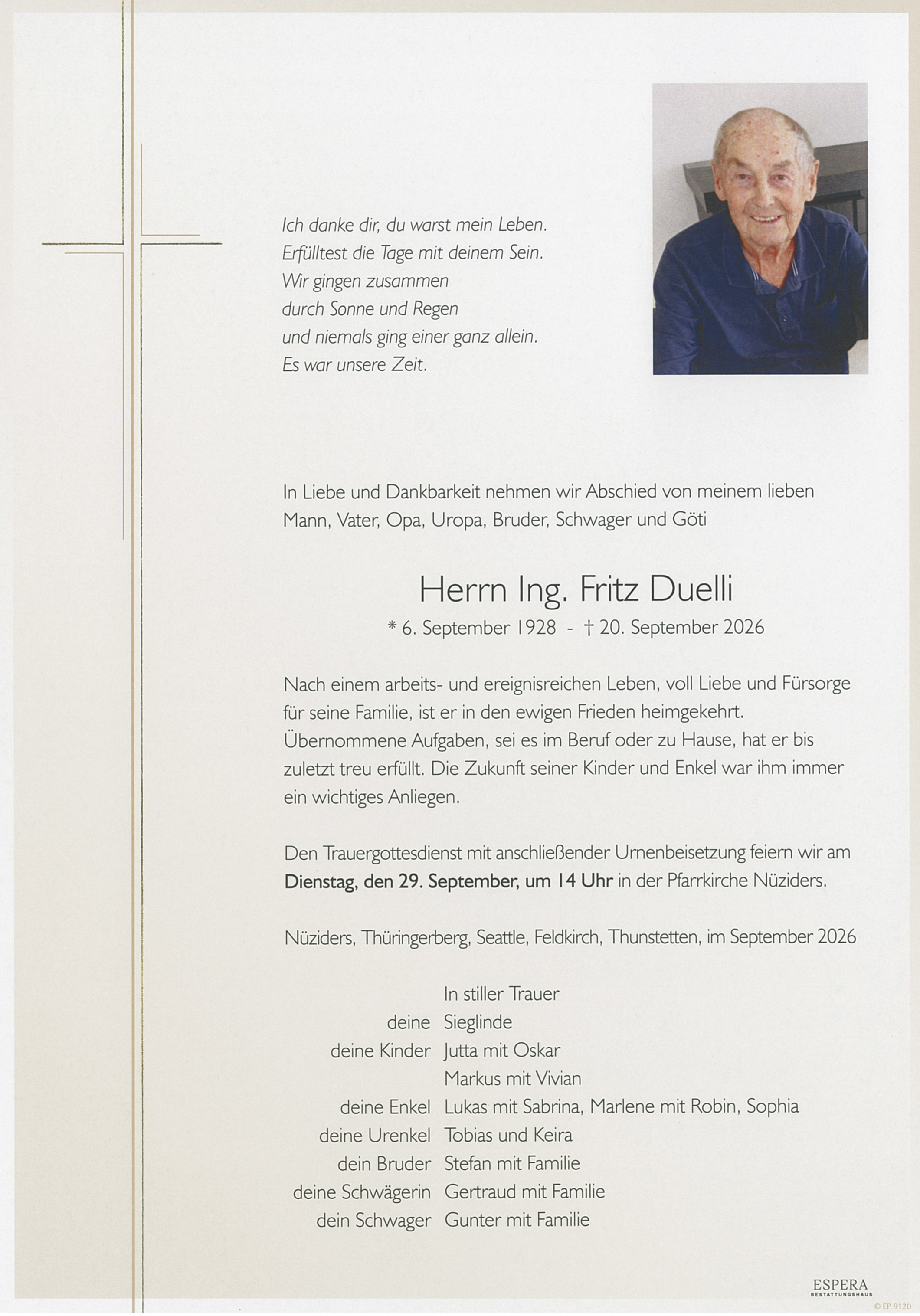 Ing. Fritz Duelli
