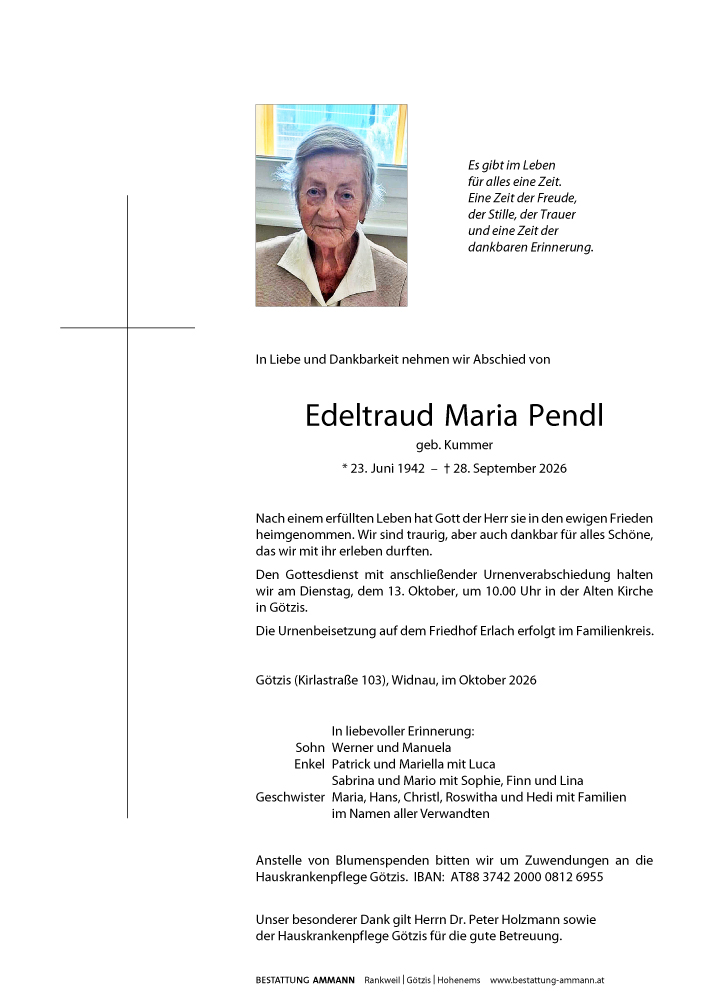 Edeltraud Maria Pendl