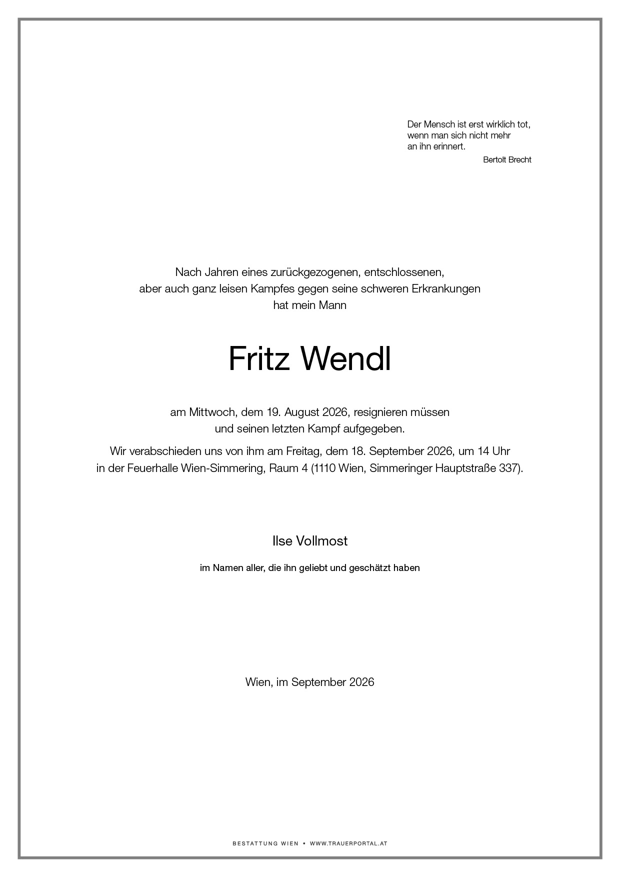 Fritz Wendl